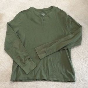 Green Long Sleeve Henley